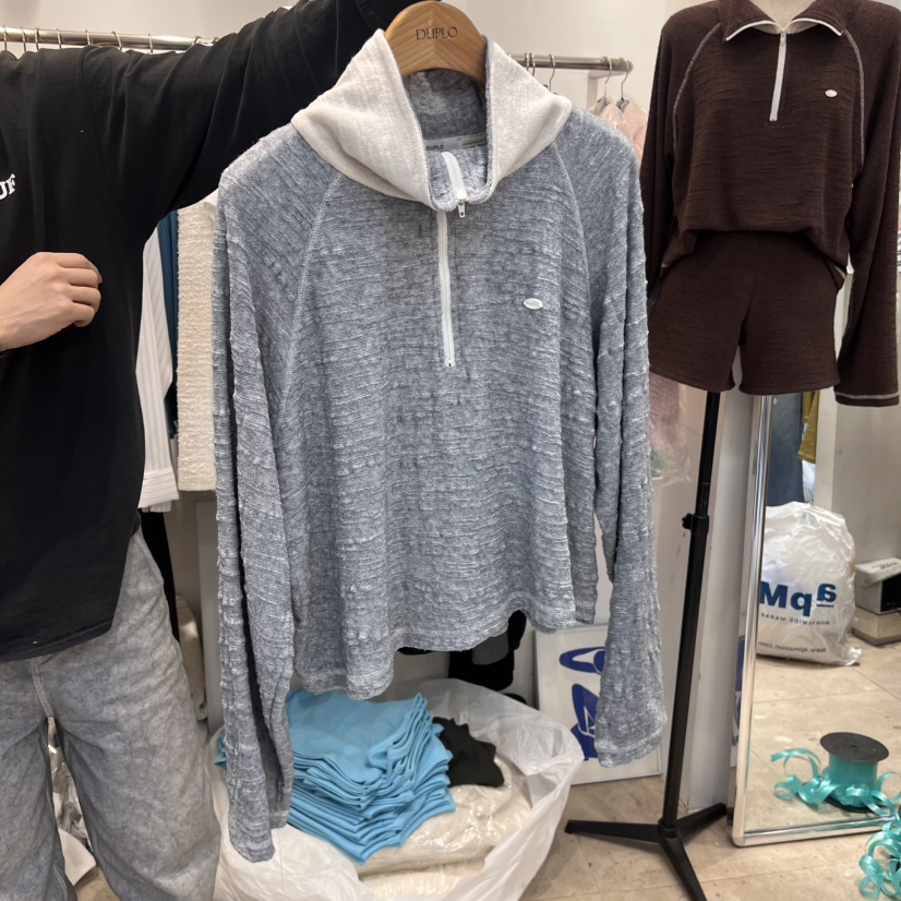DUPLO韓國㊣直郵東大門代購女裝新品人氣25春夏職業時尚衛衣DUPLO衛衣圖色2