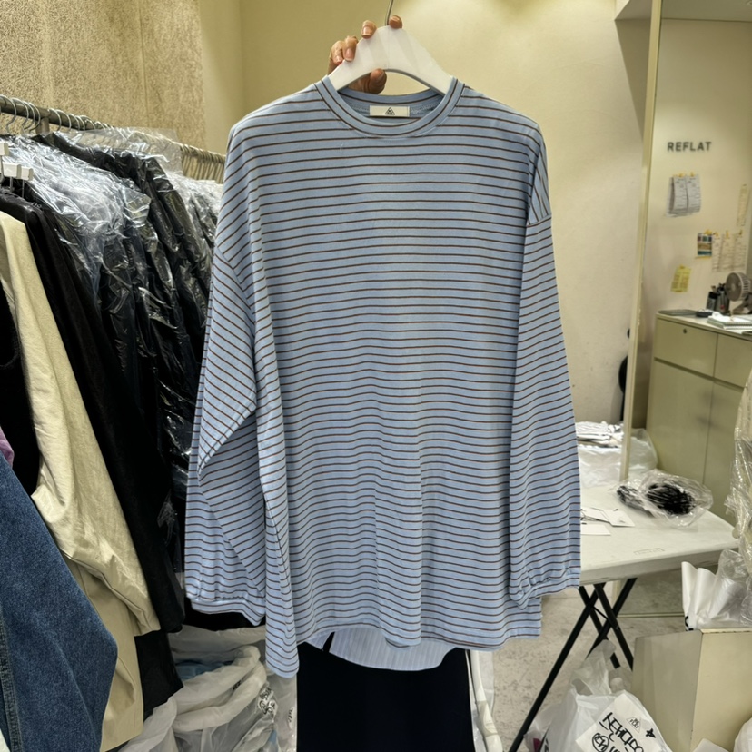REFLAT直郵韓國代購㊣女裝新品時尚職業熱賣推薦人氣長袖T恤REFLAT長袖T恤圖色1
