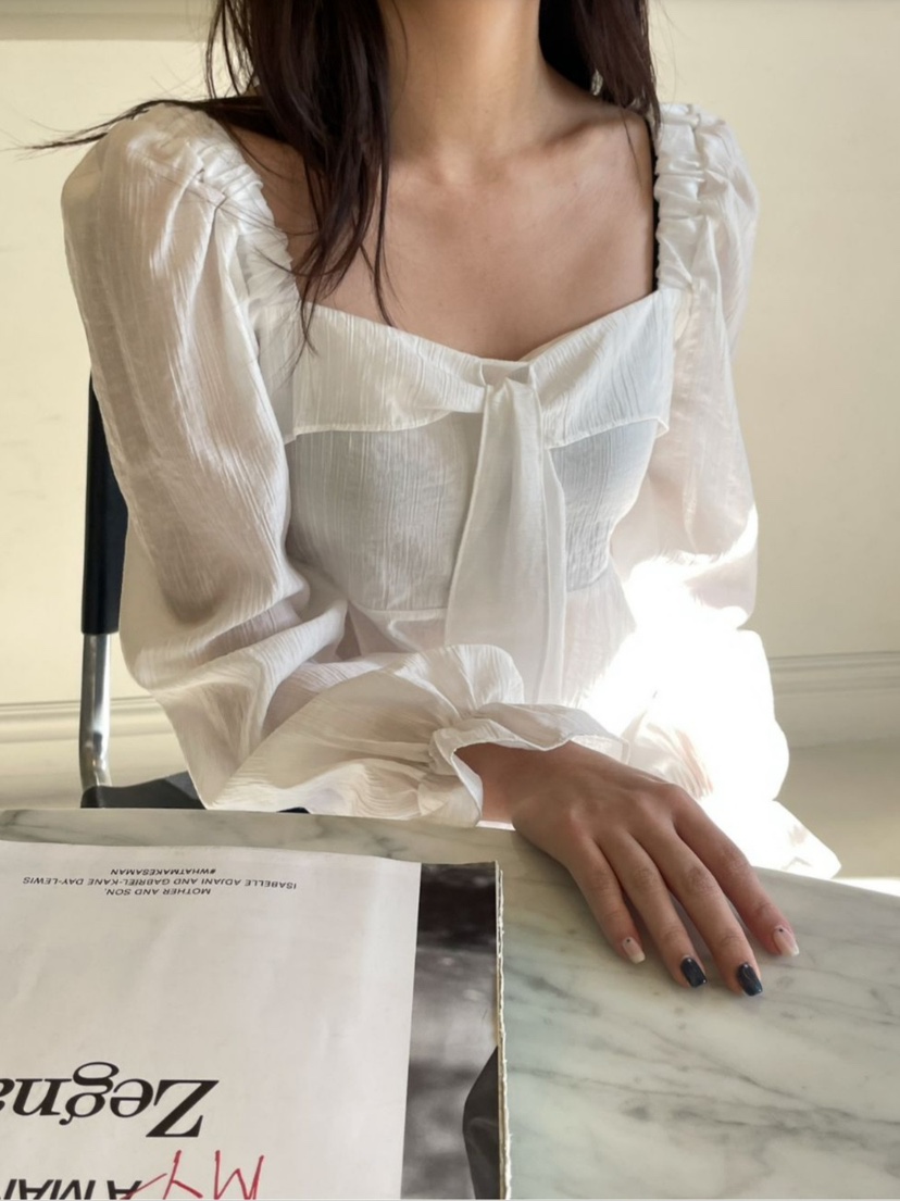 CRONG韓國直郵㊣東大門實拍女裝新款25春夏人氣熱賣襯衫蕾絲衫CRONG襯衫/蕾絲衫