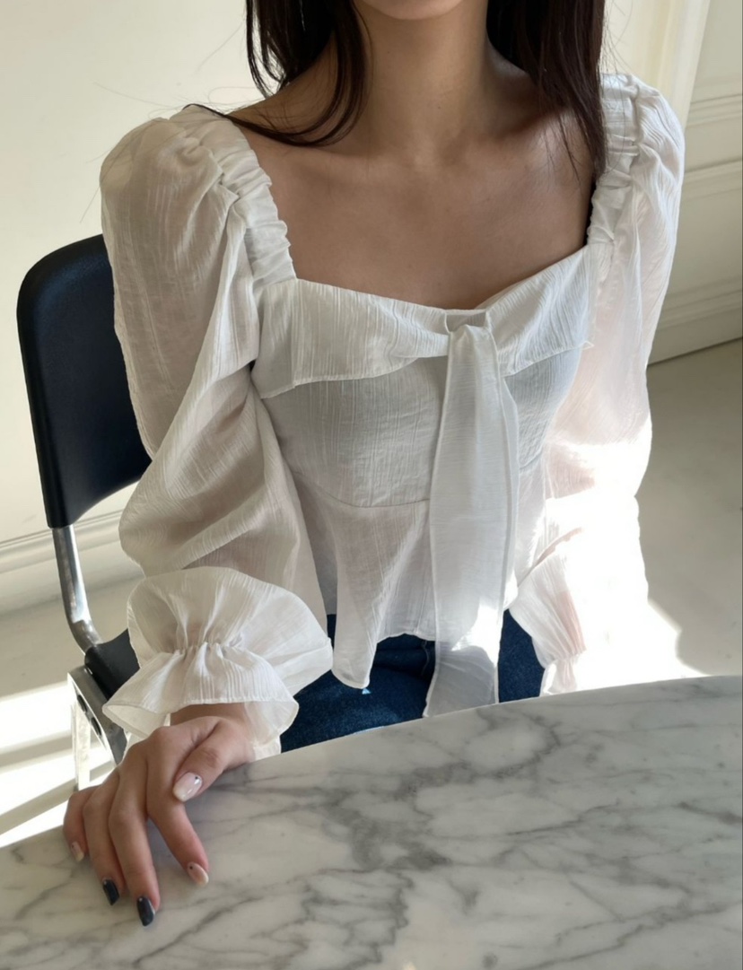 CRONG韓國直郵㊣東大門實拍女裝新款25春夏人氣熱賣襯衫蕾絲衫CRONG襯衫/蕾絲衫圖色2
