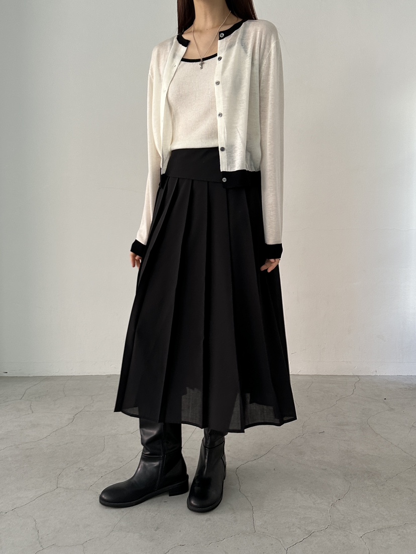 MUSE-P直郵韓國代購㊣女裝新品熱賣人氣25春夏職業長裙褶皺MUSE-P長裙