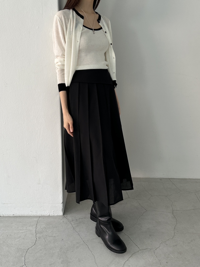 MUSE-P直郵韓國代購㊣女裝新品熱賣人氣25春夏職業長裙褶皺MUSE-P長裙