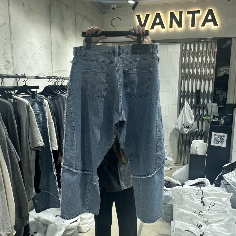 VANTA韓國直郵女士新品熱賣人氣時尚真品休閑職業推薦牛仔褲VANTA牛仔褲