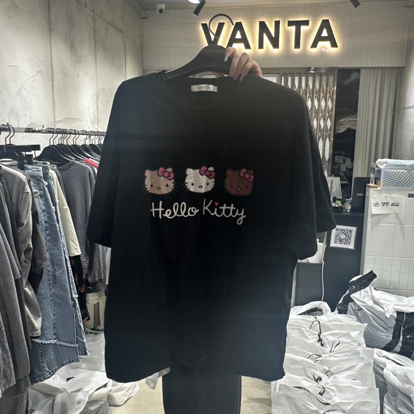 VANTA韓國直郵女士新品職業休閑25春夏熱賣人氣真品推薦T恤VANTAT恤圖色3