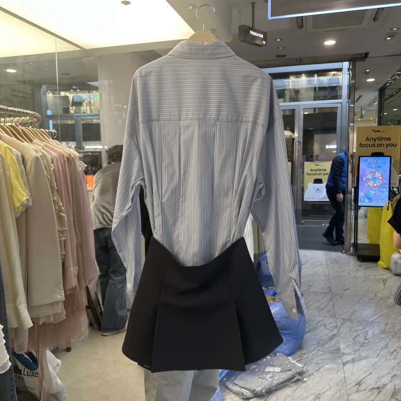 FOUNDATION韓國代購女士新品職業休閑25春夏人氣推薦連衣裙FOUNDATION連衣裙