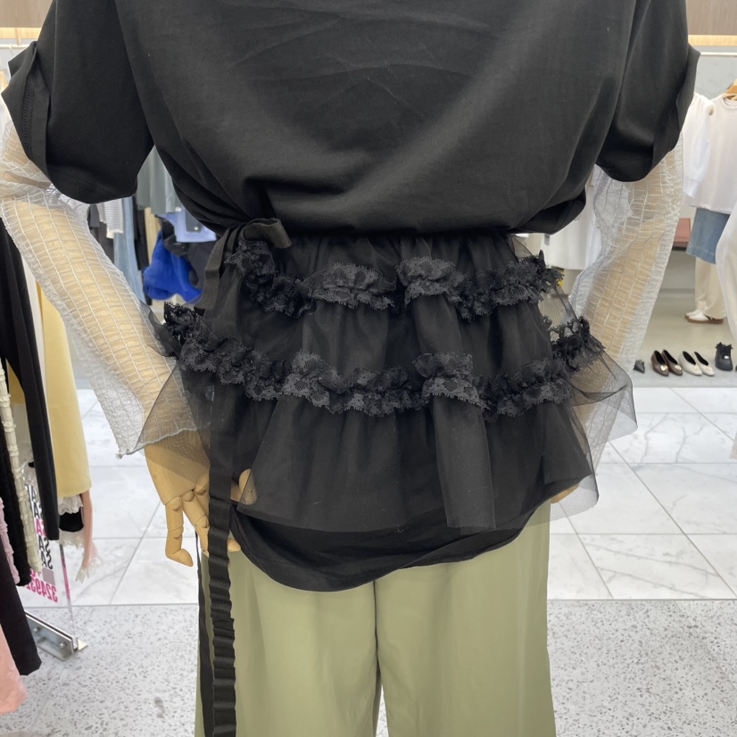 SAEGGAM韓國直郵㊣女裝新品休閑時尚推薦職業人氣25春夏短裙腰帶SAEGGAM短裙