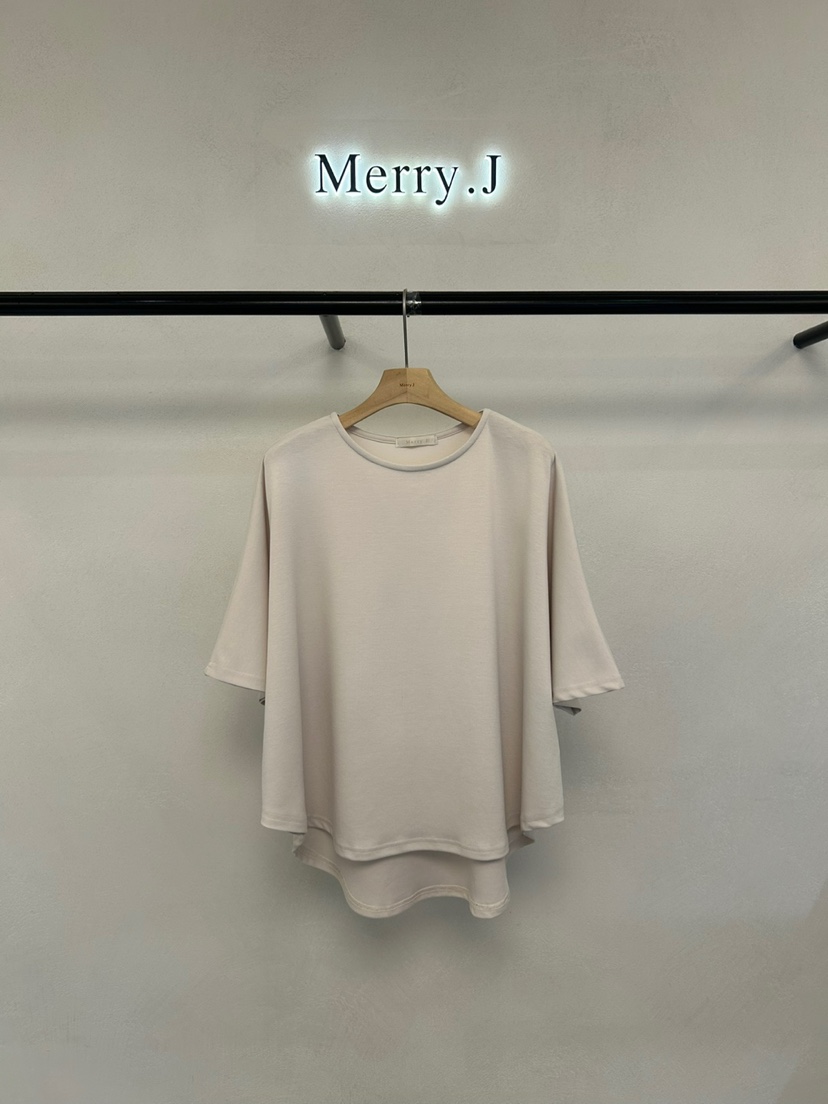 MERRY-J韓國直郵㊣東大門實拍女裝新品25春夏職業熱賣休閑T恤MERRY-JT恤