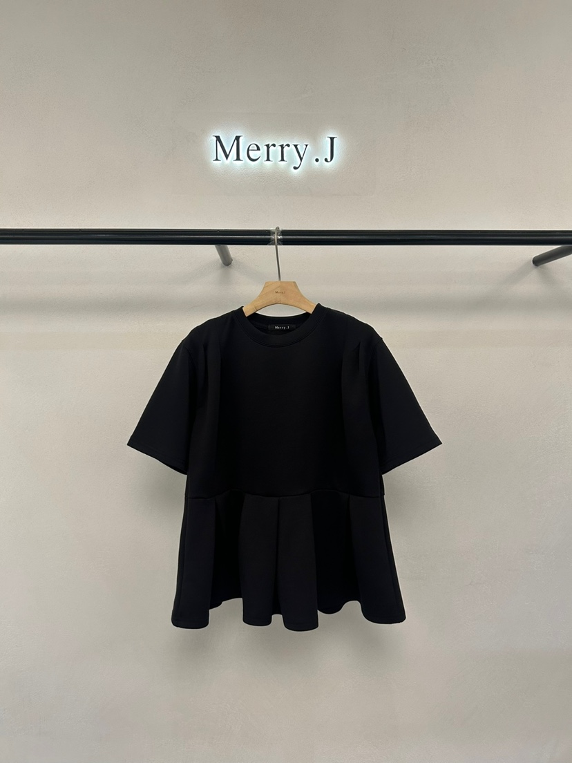 MERRY-J韓國㊣直郵東大門代購女裝新款時尚人氣休閑熱賣T恤MERRY-JT恤圖色3
