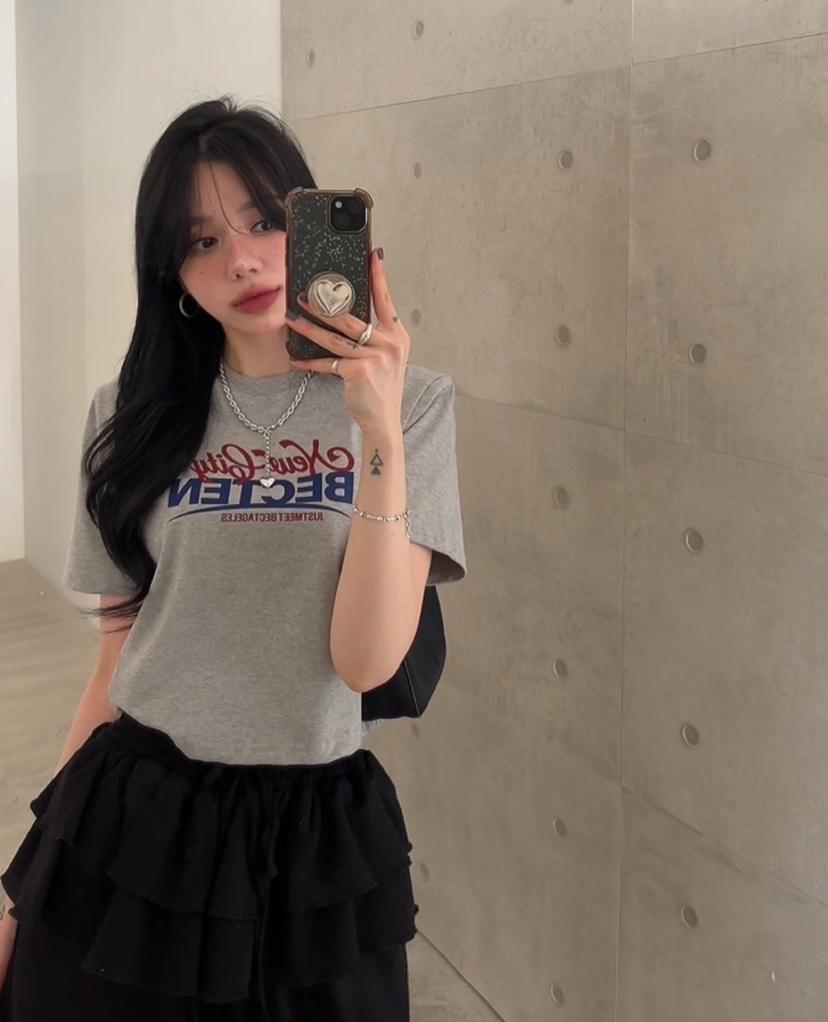 AMUSE SEOUL韓國直郵㊣女裝新品職業時尚熱賣25春夏休閑T恤AMUSE SEOULT恤