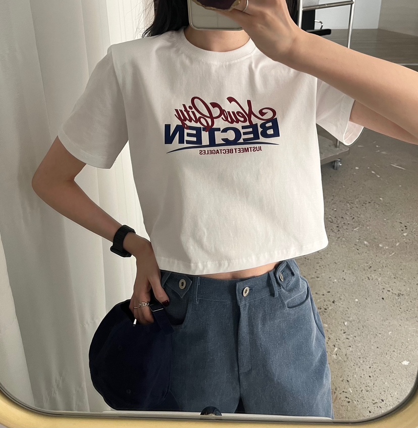 AMUSE SEOUL韓國直郵㊣女裝新品職業時尚熱賣25春夏休閑T恤AMUSE SEOULT恤