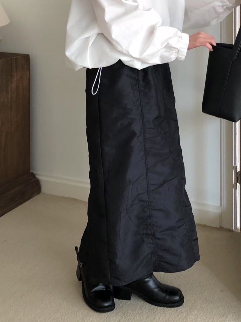 LOGON韓國直郵㊣女裝新品人氣推薦25春夏職業休閑熱賣時尚長裙LOGON長裙