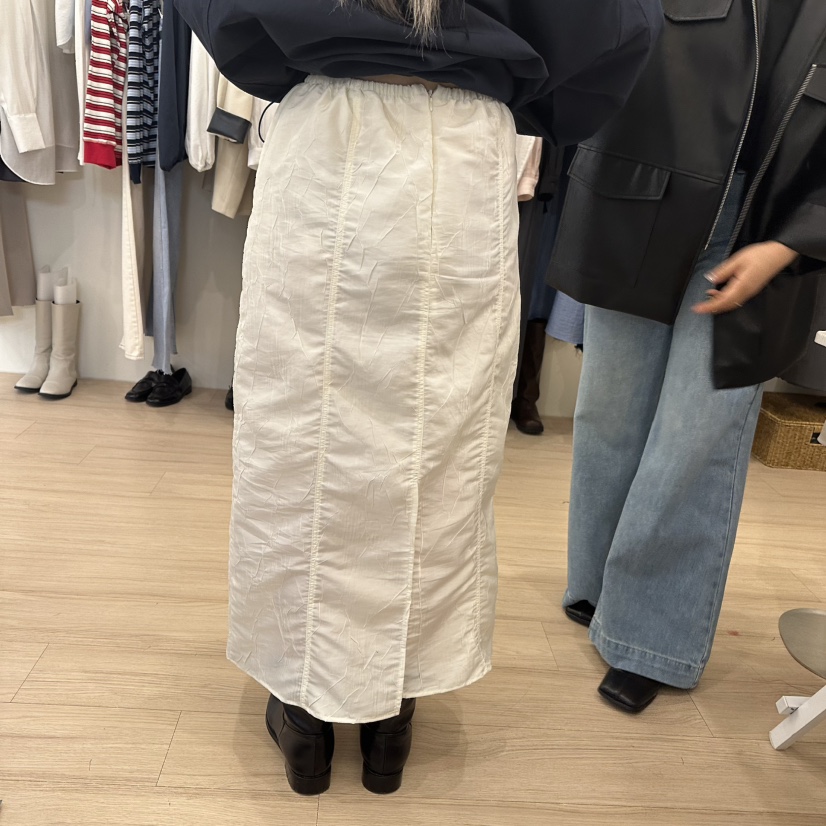 LOGON韓國直郵㊣女裝新品人氣推薦25春夏職業休閑熱賣時尚長裙LOGON長裙