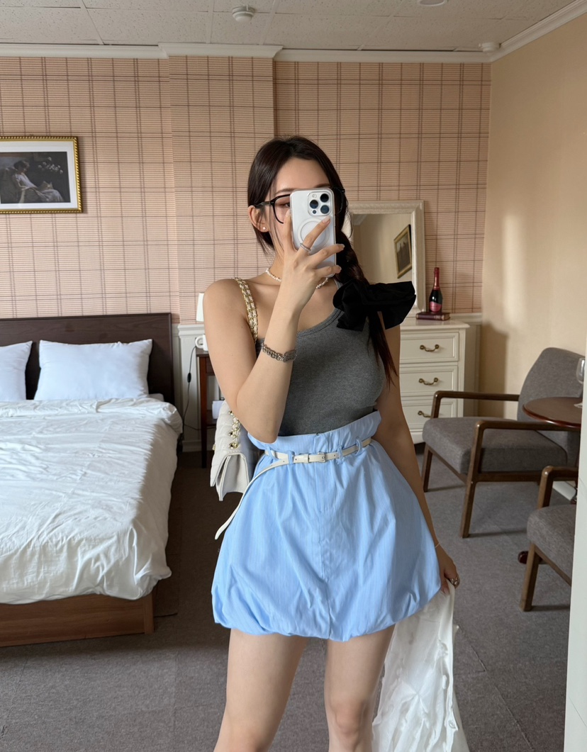 DENVER韓國直郵㊣東大門實拍女裝新品時尚25春夏職業休閑裙褲DENVER裙褲