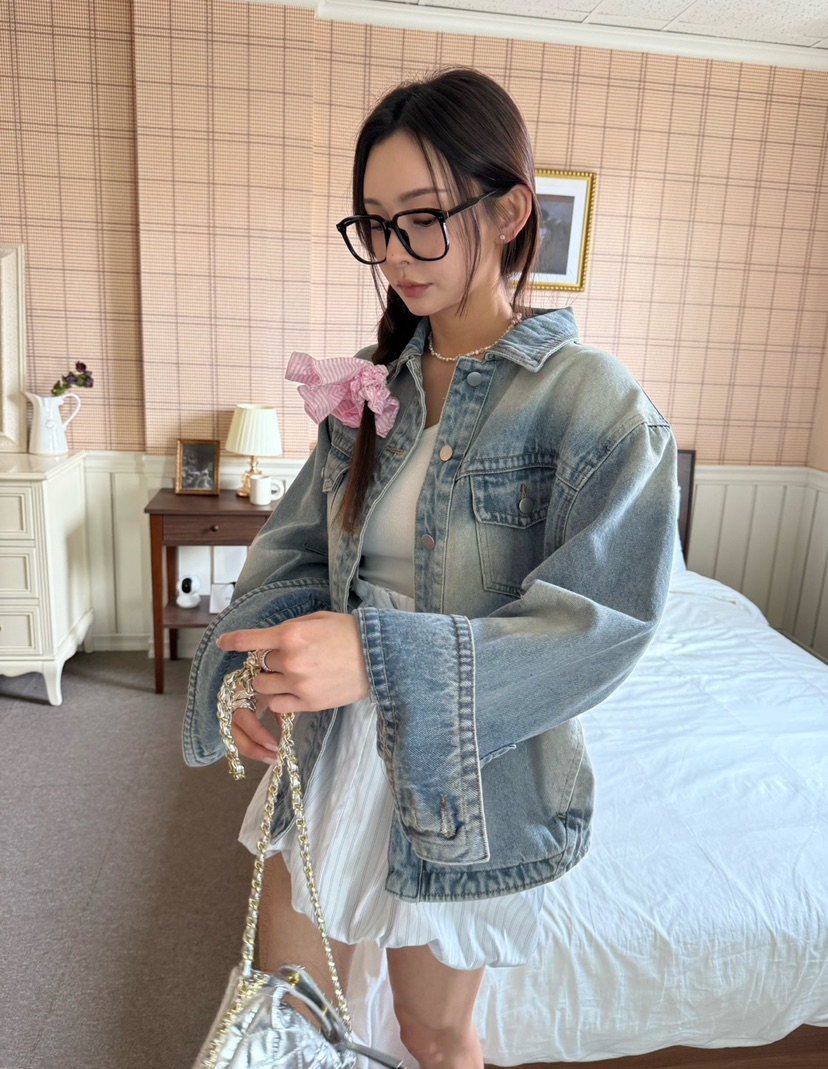 DENVER韓國直郵㊣女裝新款人氣時尚25春夏休閑熱賣職業夾克DENVER夾克