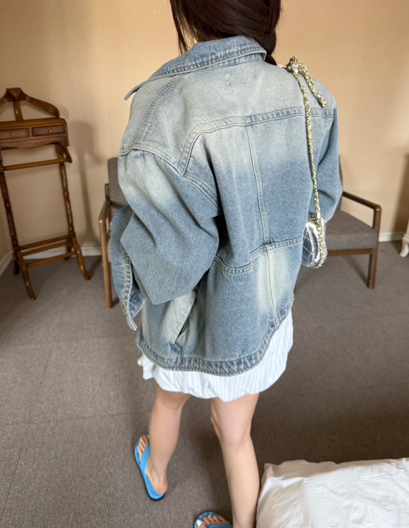 DENVER韓國直郵㊣女裝新款人氣時尚25春夏休閑熱賣職業夾克DENVER夾克