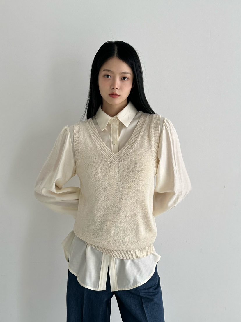 HEIZE韓國直郵㊣東大門實拍女裝新品熱賣職業時尚襯衫蕾絲衫HEIZE襯衫/蕾絲衫