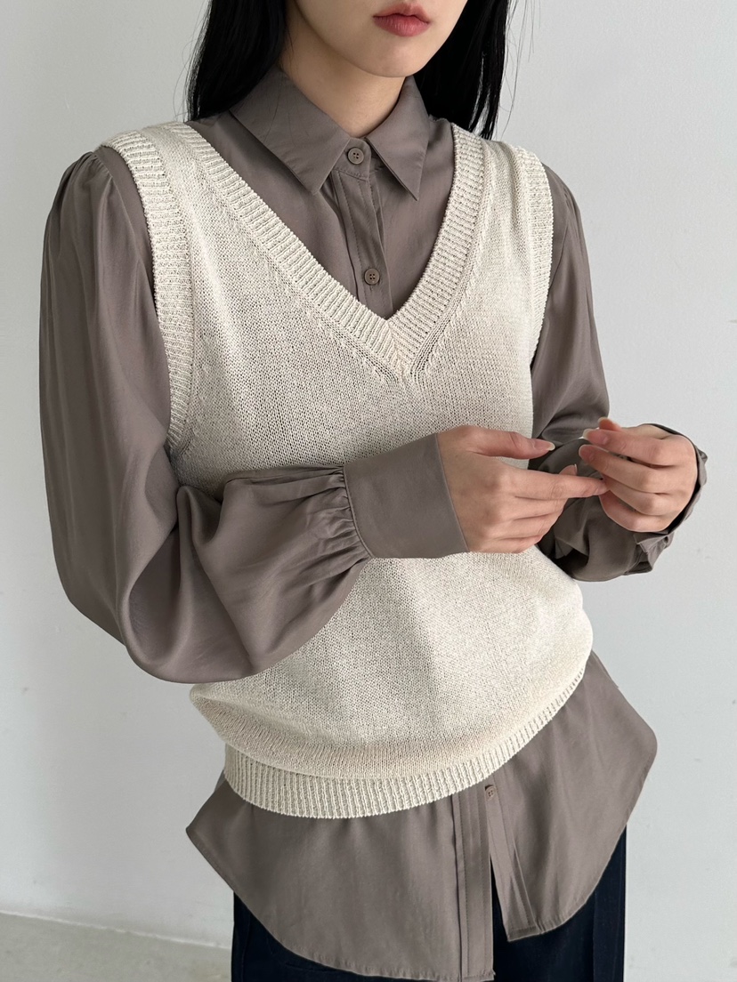 HEIZE韓國直郵㊣東大門實拍女裝新品熱賣職業時尚襯衫蕾絲衫HEIZE襯衫/蕾絲衫