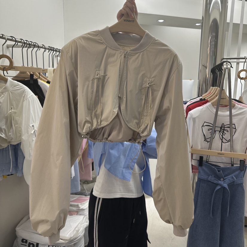 VENEFIT直郵韓國代購㊣女裝新品推薦25春夏熱賣時尚職業夾克VENEFIT/JENNIE夾克圖色2