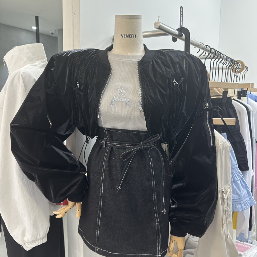 VENEFIT直郵韓國代購㊣女裝新品推薦25春夏熱賣時尚職業夾克VENEFIT/JENNIE夾克圖色3