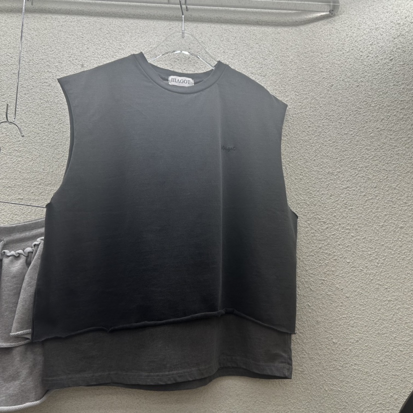 MAGOT直郵韓國代購㊣女裝新品25春夏休閑熱賣人氣職業吊帶背心IIIΛGOT/MAGOT吊帶/背心圖色2