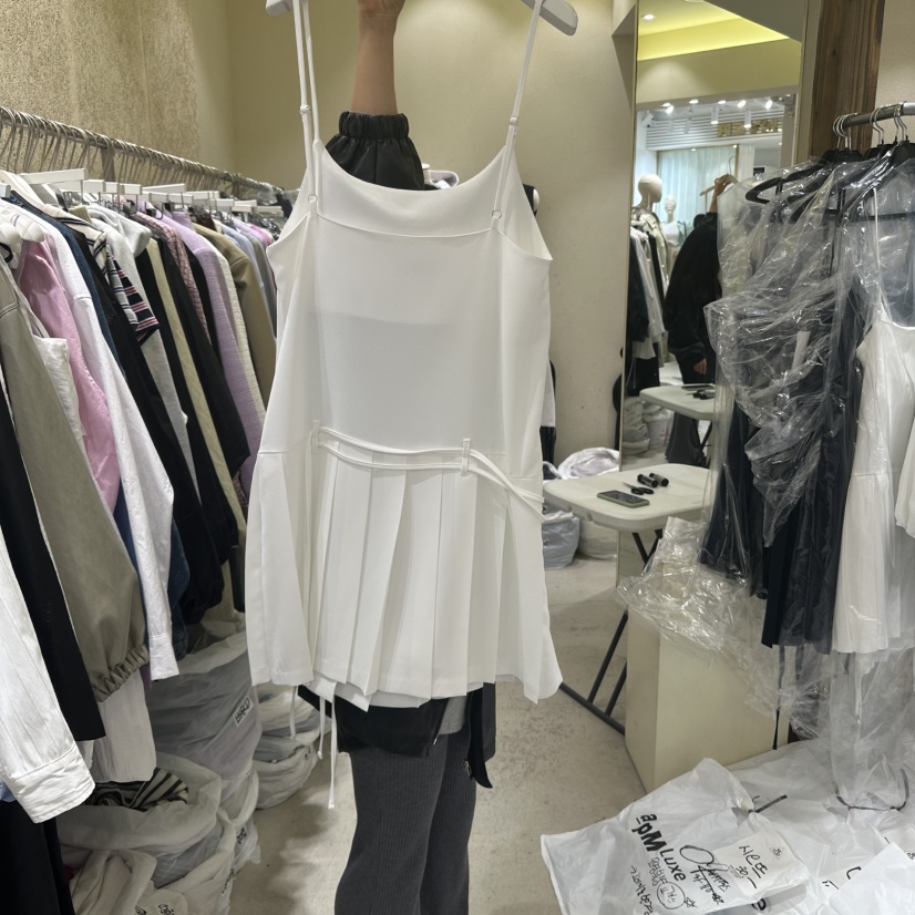 REFLAT東大門實拍女士新品推薦職業真品熱賣時尚連衣裙含腰繩REFLAT連衣裙