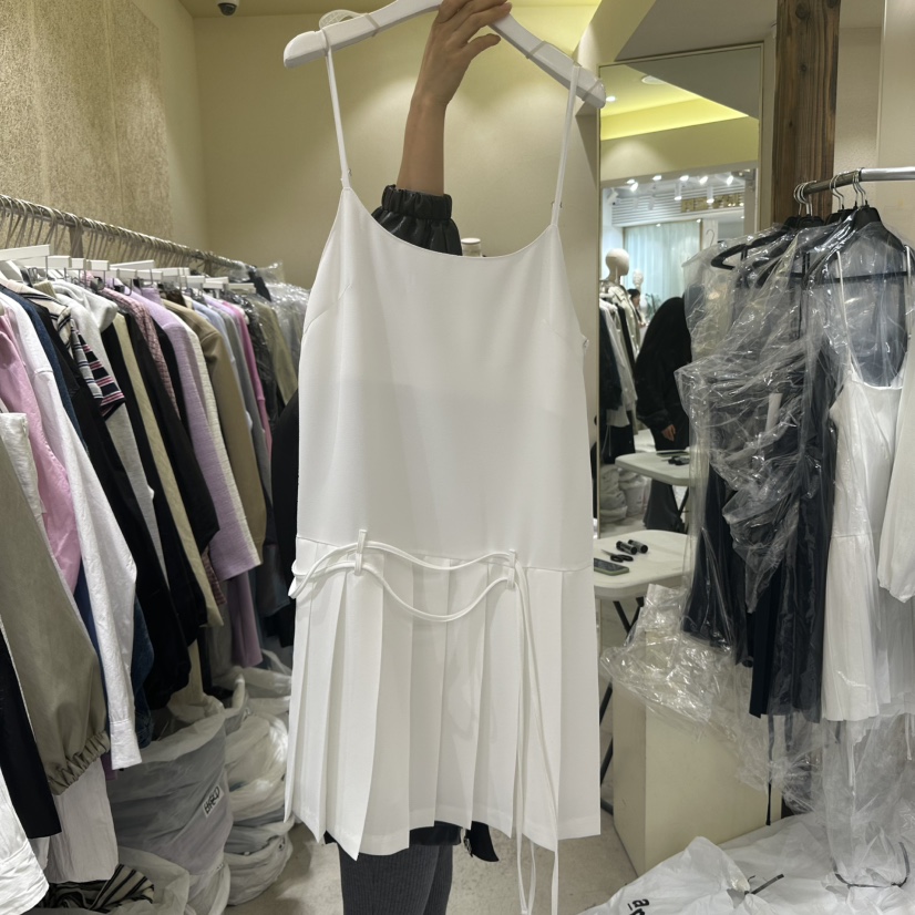 REFLAT東大門實拍女士新品推薦職業真品熱賣時尚連衣裙含腰繩REFLAT連衣裙