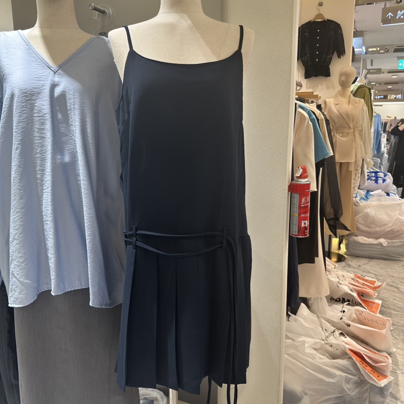 REFLAT東大門實拍女士新品推薦職業真品熱賣時尚連衣裙含腰繩REFLAT連衣裙圖色2