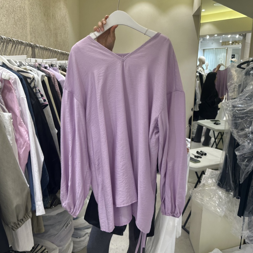 REFLAT韓國代購女裝新品25春夏人氣熱賣真品時尚襯衫蕾絲衫REFLAT襯衫/蕾絲衫圖色3