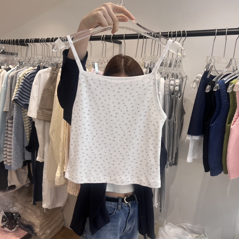 RIVEROOM東大門實拍女裝新品時尚25春夏真品熱賣職業吊帶背心RIVEROOM吊帶/背心圖色2