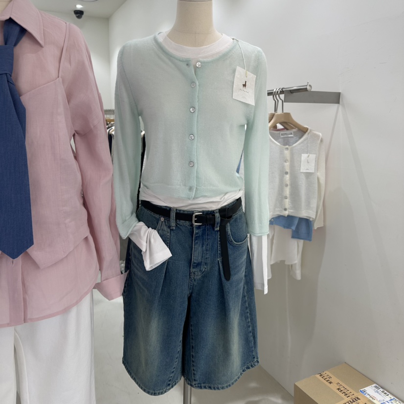 REPELLER東大門代購女裝新品休閑25春夏真品針織衫羊毛開衫REPELLER針織衫
