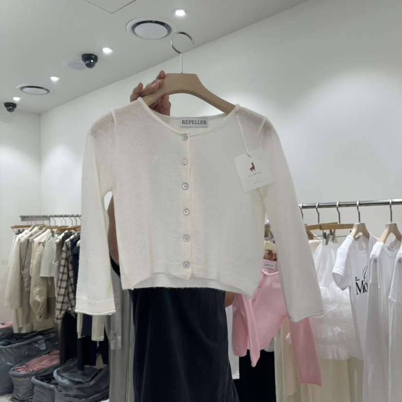 REPELLER東大門代購女裝新品休閑25春夏真品針織衫羊毛開衫REPELLER針織衫圖色1