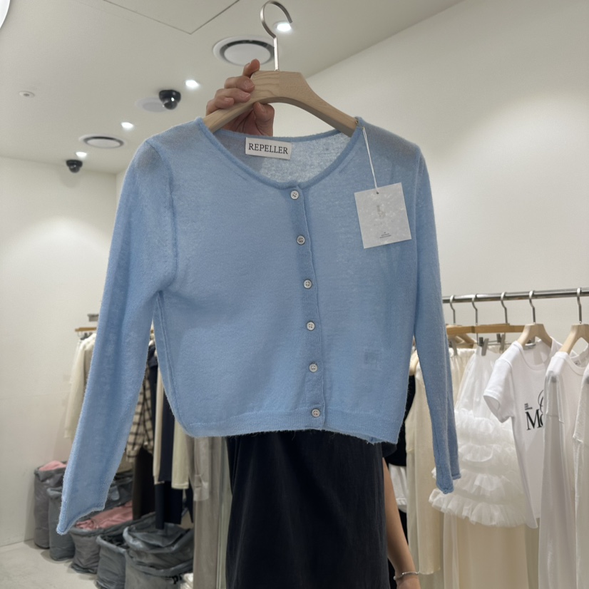 REPELLER東大門代購女裝新品休閑25春夏真品針織衫羊毛開衫REPELLER針織衫圖色3
