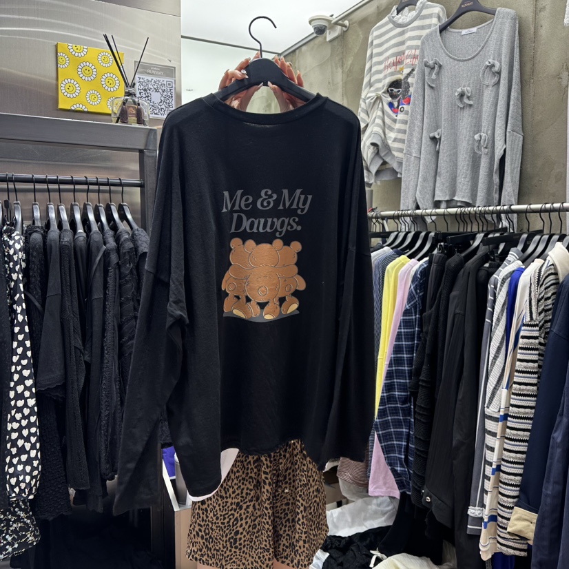 RUNWAY-런웨이東大門實拍女士新品真品熱賣25春夏職業長袖T恤RUNWAY長袖T恤