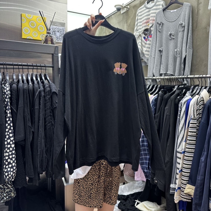 RUNWAY-런웨이東大門實拍女士新品真品熱賣25春夏職業長袖T恤RUNWAY長袖T恤圖色2