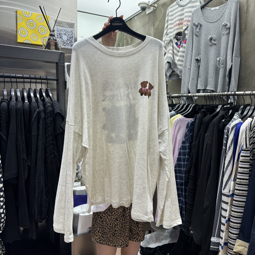 RUNWAY-런웨이東大門實拍女士新品真品熱賣25春夏職業長袖T恤RUNWAY長袖T恤圖色3