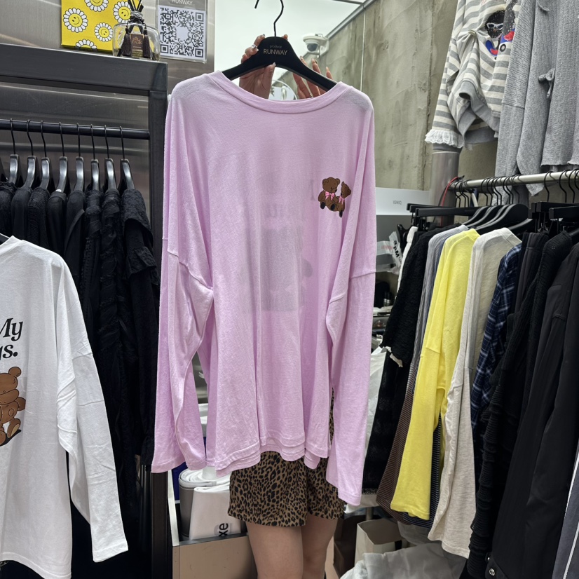 RUNWAY-런웨이東大門實拍女士新品真品熱賣25春夏職業長袖T恤RUNWAY長袖T恤圖色4