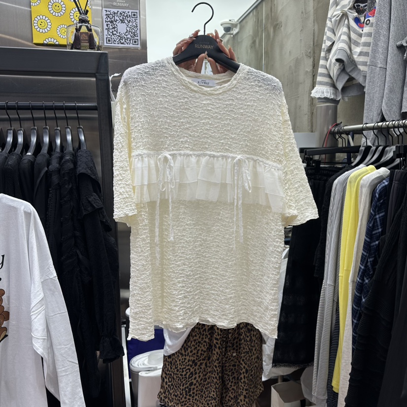 RUNWAY-런웨이東大門直郵女裝新品真品25春夏熱賣人氣時尚T恤RUNWAYT恤圖色1