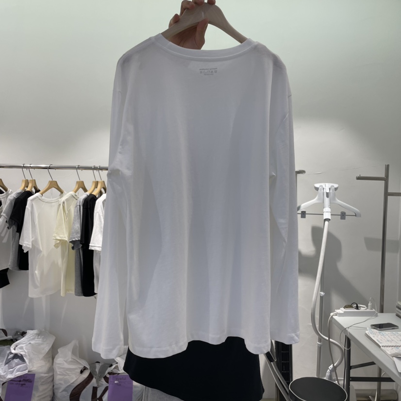 EYEFUL-Q韓國代購女士新品休閑25春夏真品職業熱賣長袖T恤eyeful長袖T恤