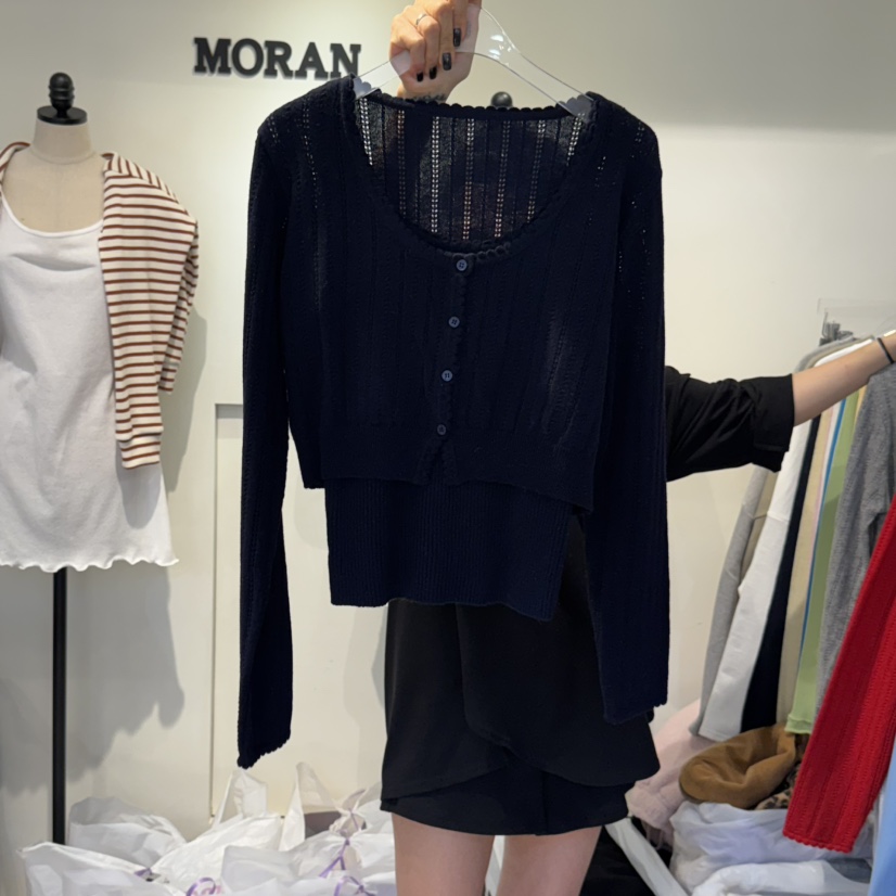 MORAN東大門代購女士新款真品熱賣休閑職業25春夏套裝套裝開衫MORAN/MOSCO套裝圖色3
