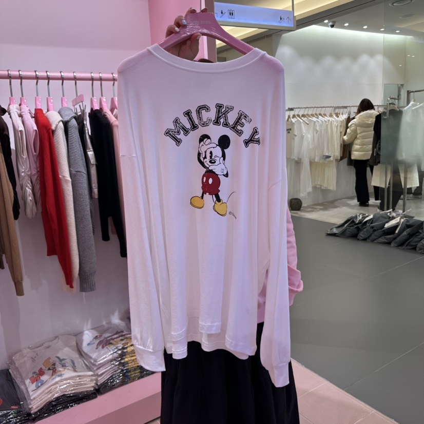 LOVE PINK韓國直郵女士新品職業人氣真品休閑熱賣推薦長袖T恤LOVE PINK長袖T恤圖色2