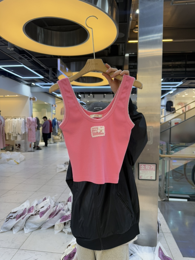 PLUM-q東大門代購女士新品時尚熱賣人氣25春夏推薦吊帶背心PLUM吊帶/背心圖色3