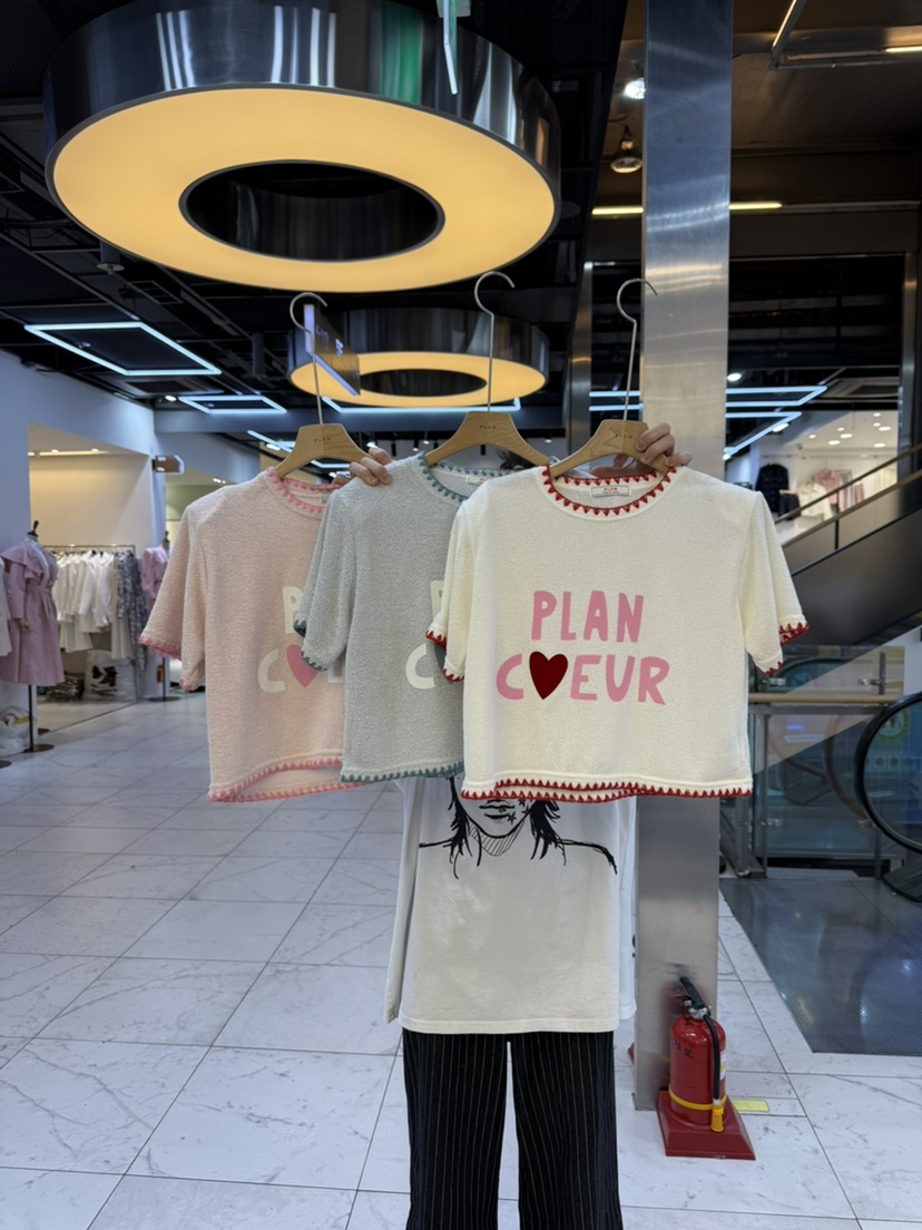 PLUM-q韓國直郵女裝新款熱賣真品人氣職業推薦25春夏休閑T恤PLUMT恤