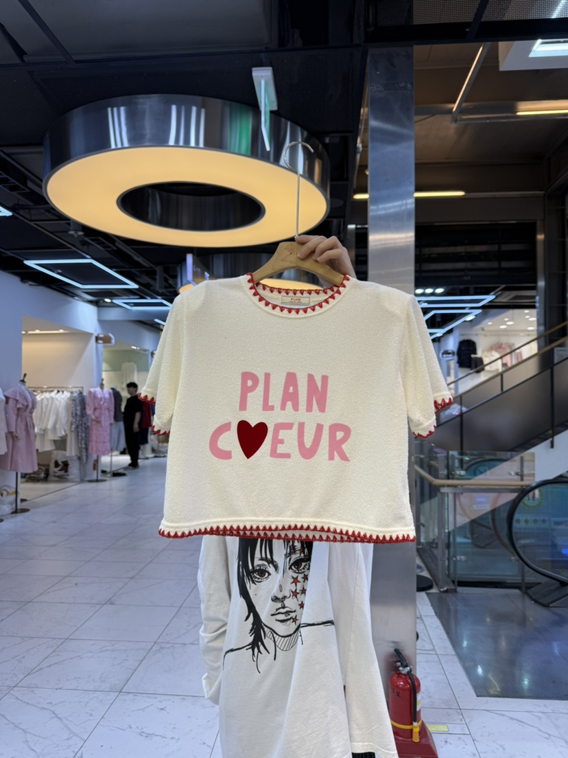 PLUM-q韓國直郵女裝新款熱賣真品人氣職業推薦25春夏休閑T恤PLUMT恤