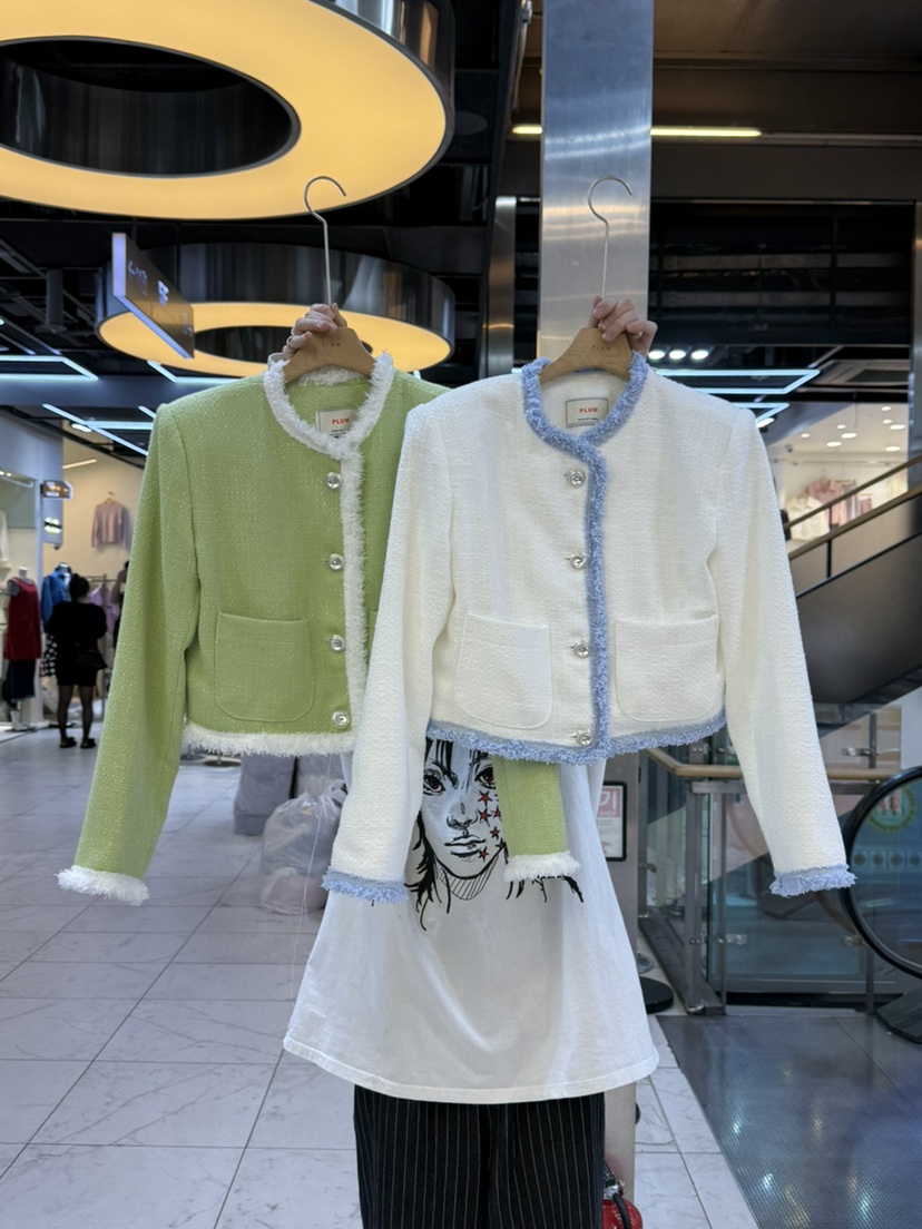 PLUM-q韓國代購女士新品時尚職業人氣推薦25春夏真品熱賣夾克PLUM夾克