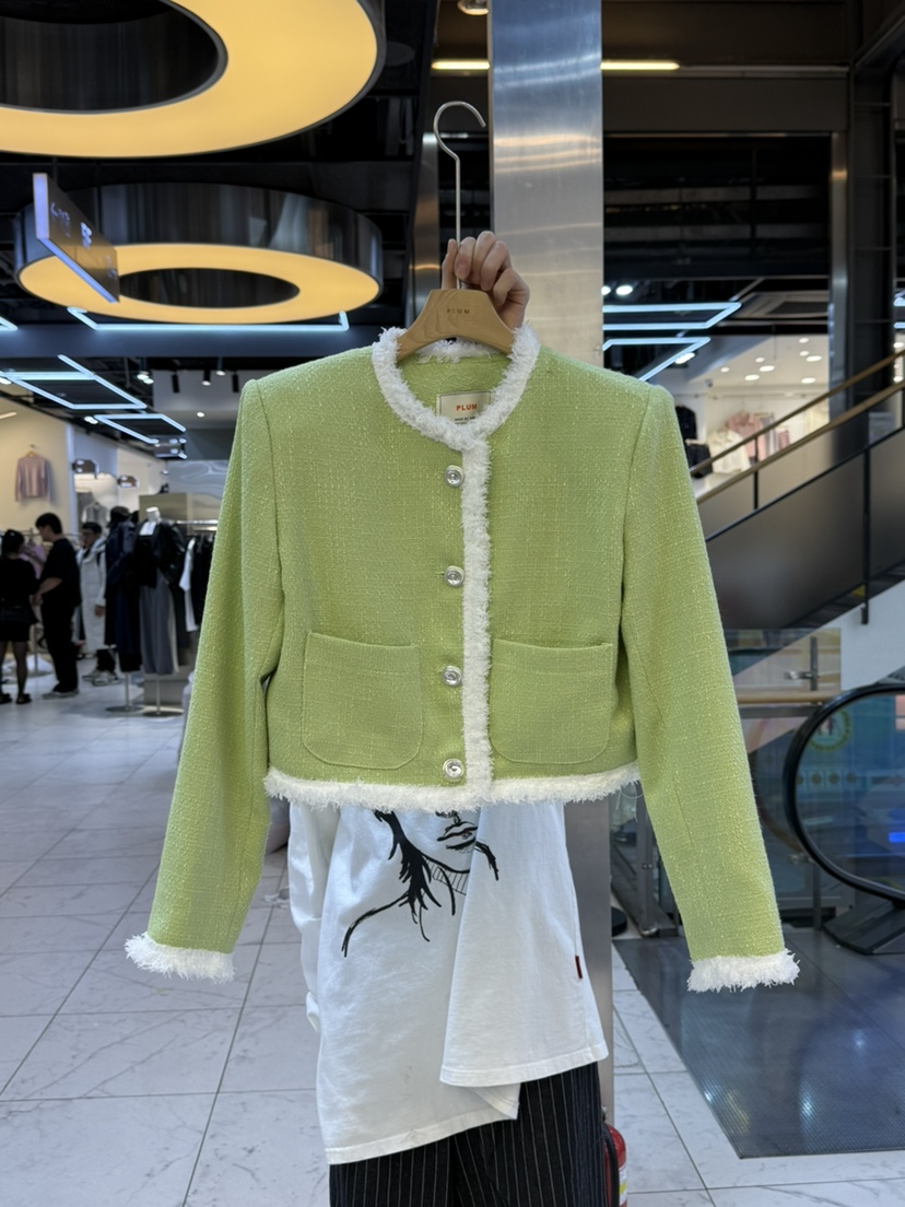 PLUM-q韓國代購女士新品時尚職業人氣推薦25春夏真品熱賣夾克PLUM夾克圖色2