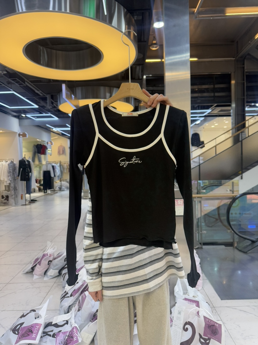PLUM-q韓國直郵女裝新款真品休閑25春夏時尚人氣職業推薦套裝PLUM套裝圖色3