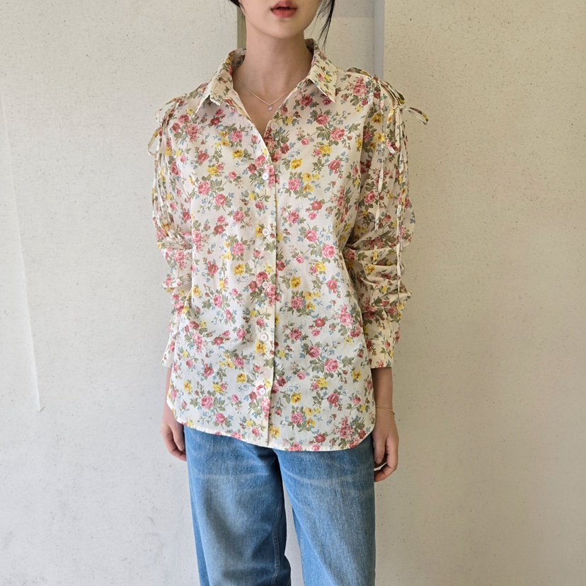 LA BLOOM韓國代購女士新品推薦休閑真品熱賣人氣襯衫蕾絲衫La Bloom襯衫/蕾絲衫