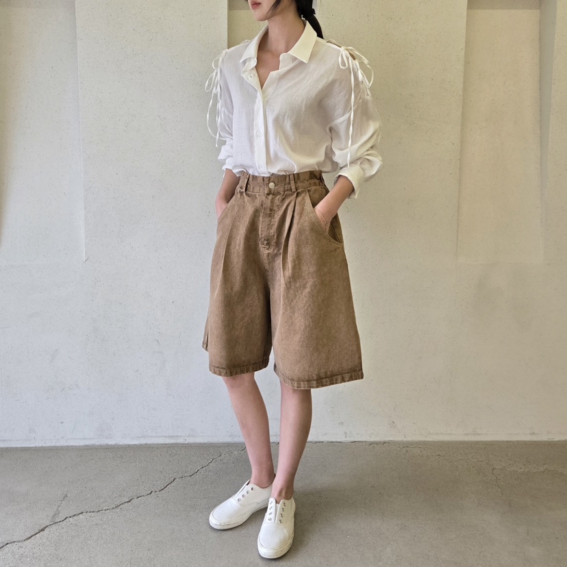 LA BLOOM韓國代購女裝新品推薦25春夏人氣熱賣休閑時尚短褲La Bloom短褲