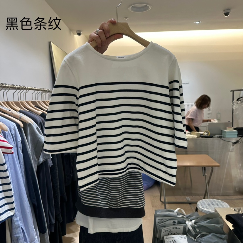 EFFERVESCENT東大門直郵女裝新品真品25春夏時尚人氣推薦T恤evc/effervescentT恤圖色3