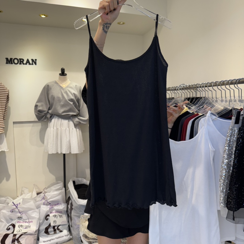 MORAN韓國代購女士新品真品25春夏休閑人氣推薦熱賣吊帶背心MORAN/MOSCO吊帶/背心圖色2